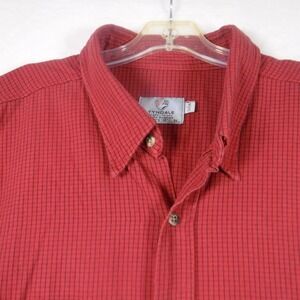 Tyndale FRMC Flame Resistant Shirt Mens 3XL Red Black Grid CAT 2 Workwear USA